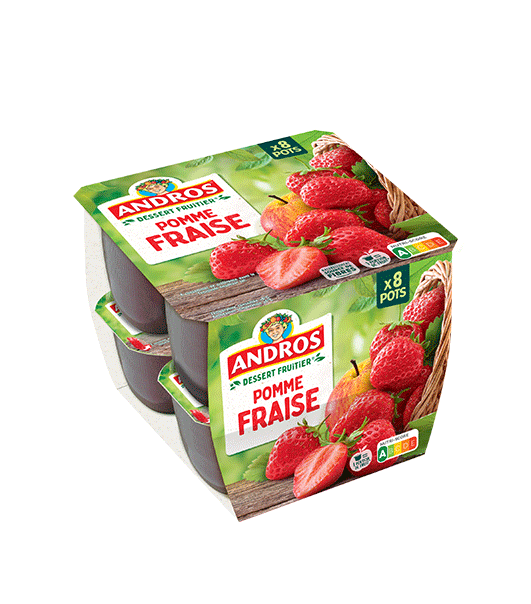 Compote Pomme Fraise Bio
