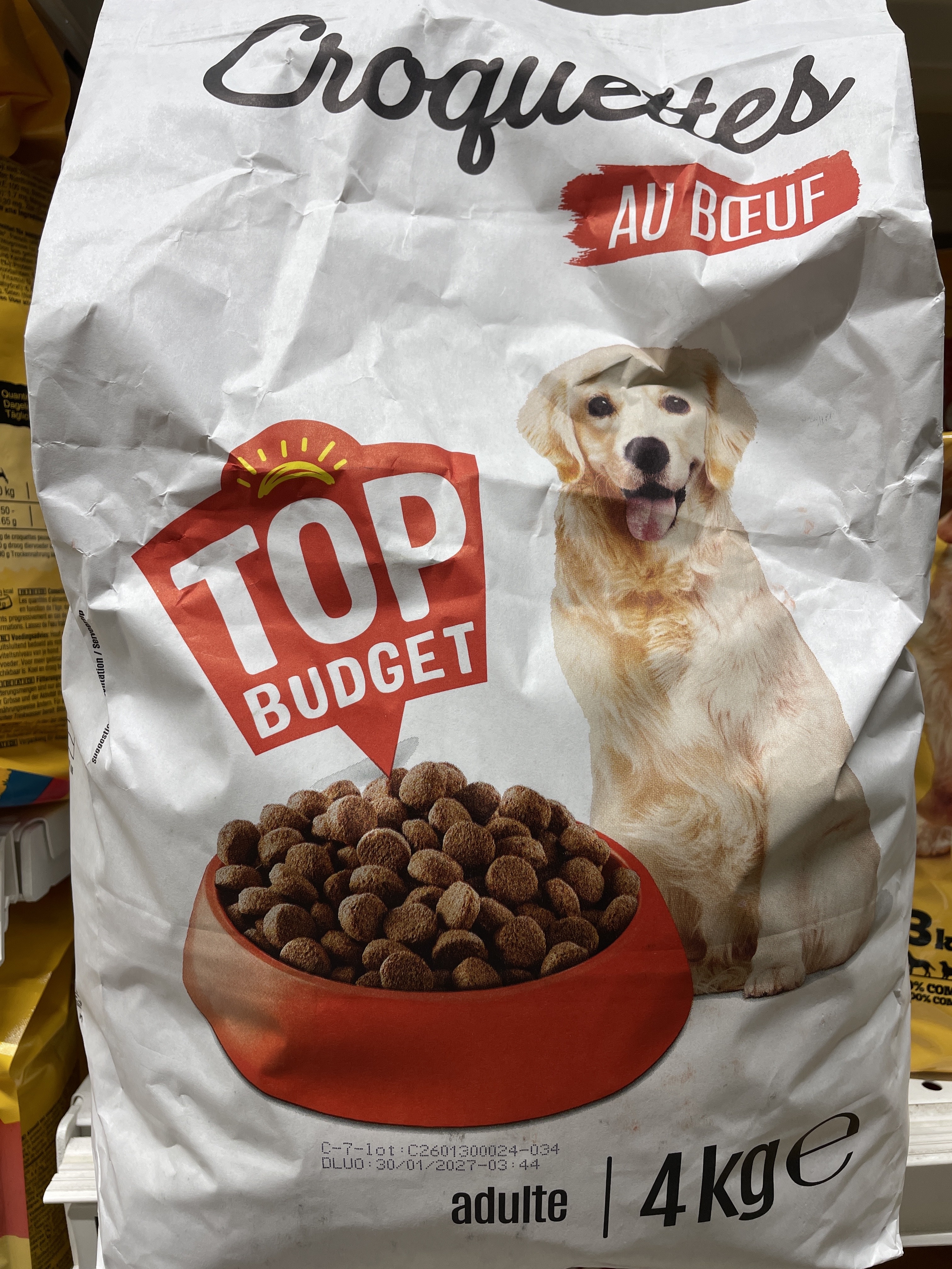 Top Budget Croquettes au bœuf pour chien