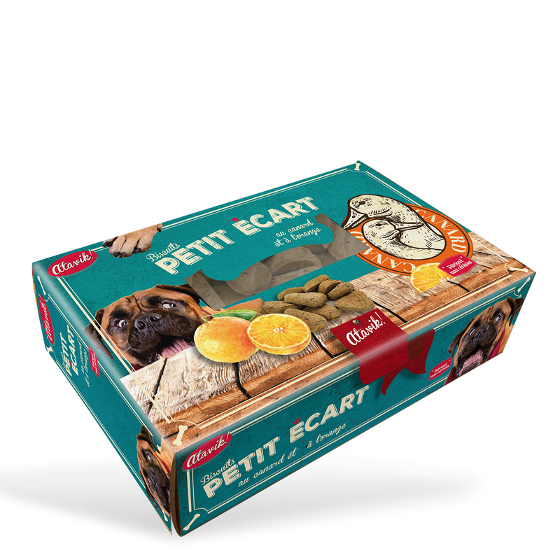 Biscuit récompense pour chien - Canard et orange