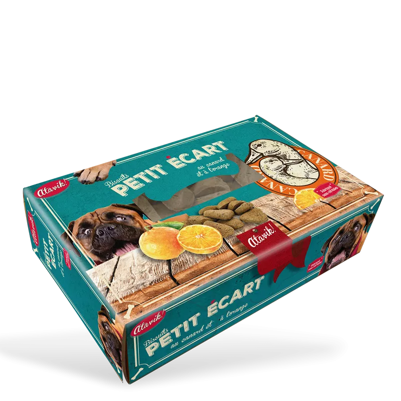 Biscuit récompense pour chien - Canard et orange