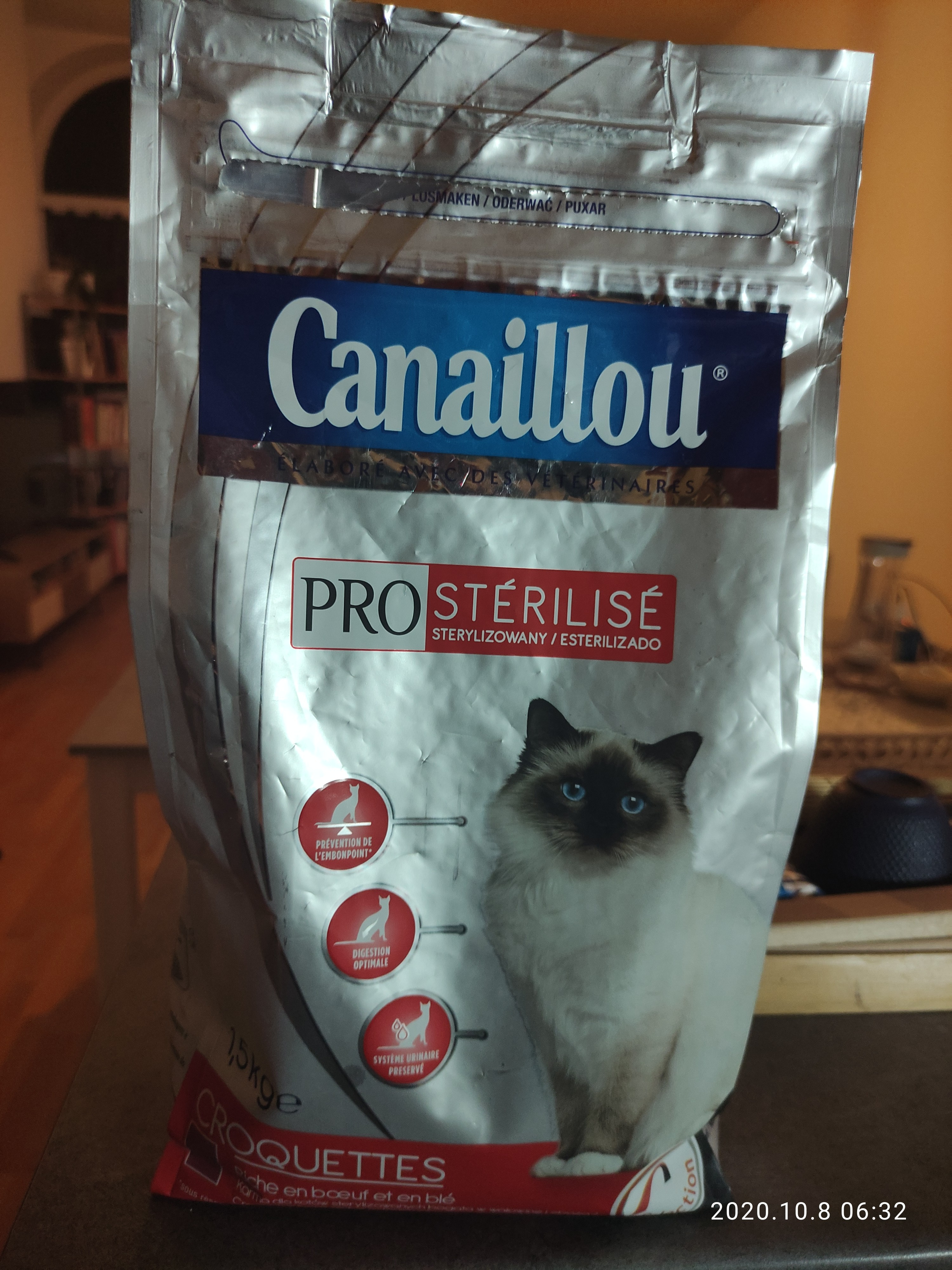 Croquettes Pro Stérilisé Bœuf et Blé Chat