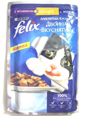 Felix Double delice agneau et poulet en gelee