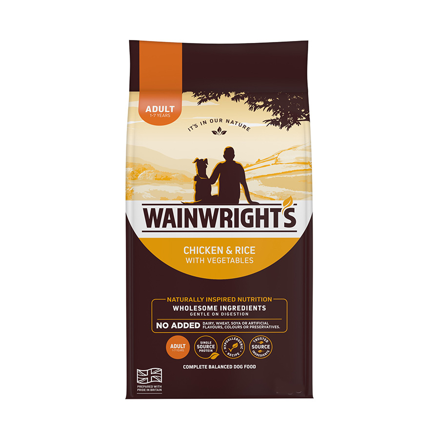 Wainwright's Adult Dry Dog Food Chicken, Rice & Vegetables