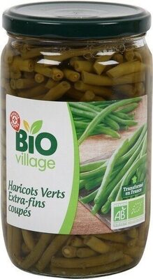Haricots verts extra fins coupés bio