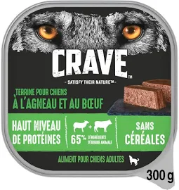 Crave Adulte Agneau Bœuf Sans Céréales Chien