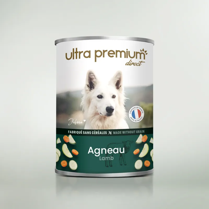 Pâtée pour Chien Sans Céréales - Agneau, courgette, carotte