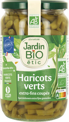 Haricots verts extra-fins coupés bio