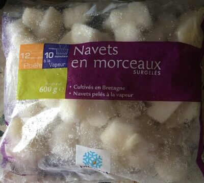 Navets en morceaux surgelés