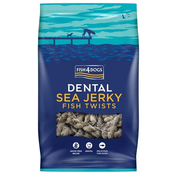 Fish4Dogs Sea Jerky Fish Twists Friandises Dentaires