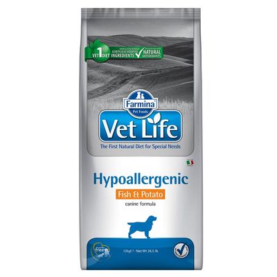 Vet Life Hypoallergenic Fish & Potato Dog
