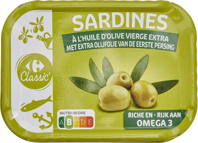 Sardines à l'huile d'olive vierge extra