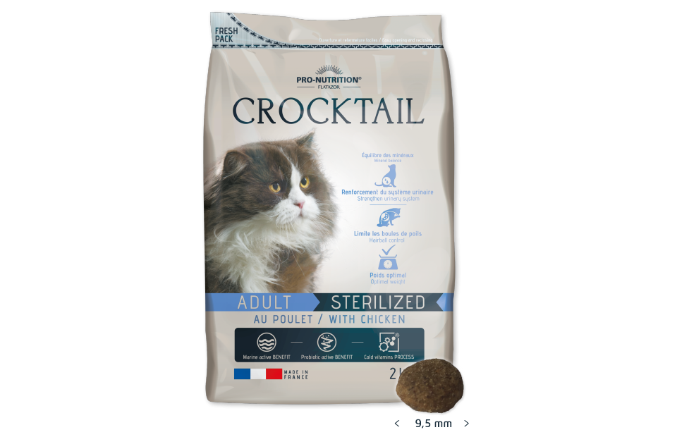 Crocktail Adult Sterilized au poulet