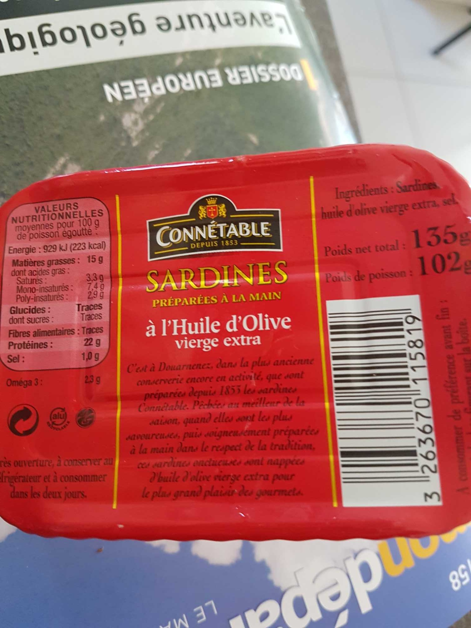 Sardines à l'Huile d'Olive