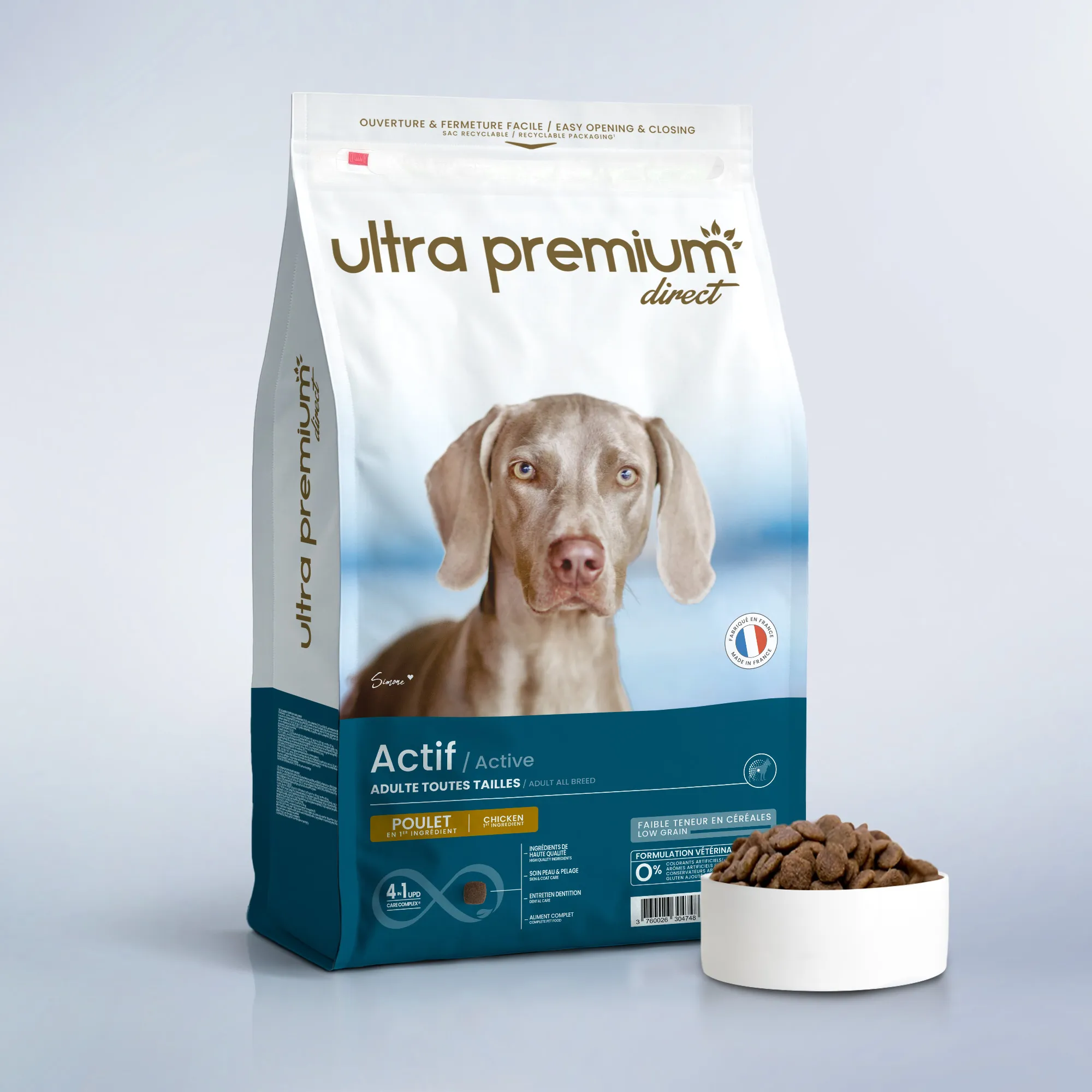 Croquettes Super Premium pour Chien Actif de Toutes Tailles