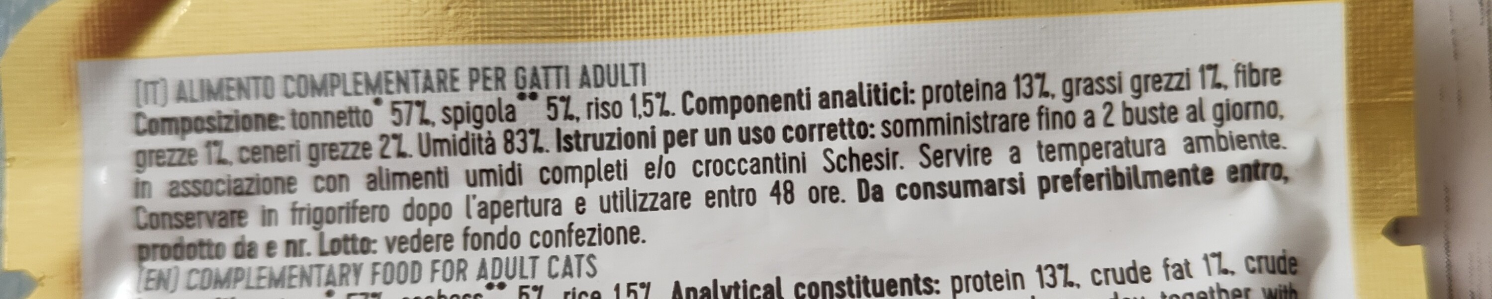 Schesir Chat Adulte Thon