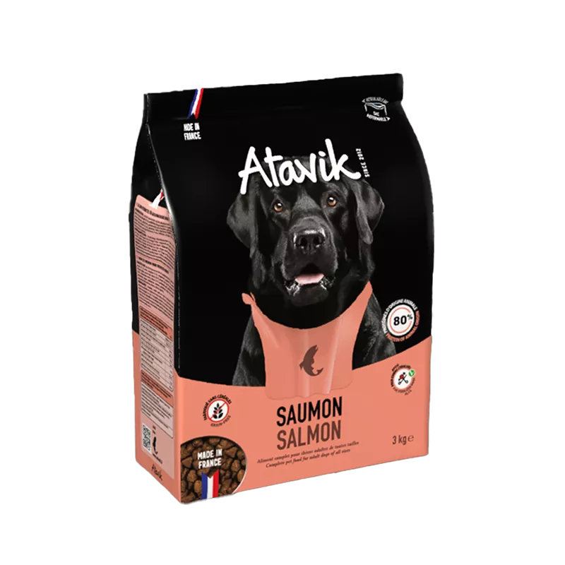 Croquettes au saumon pour chien sans céréales - Made in France
