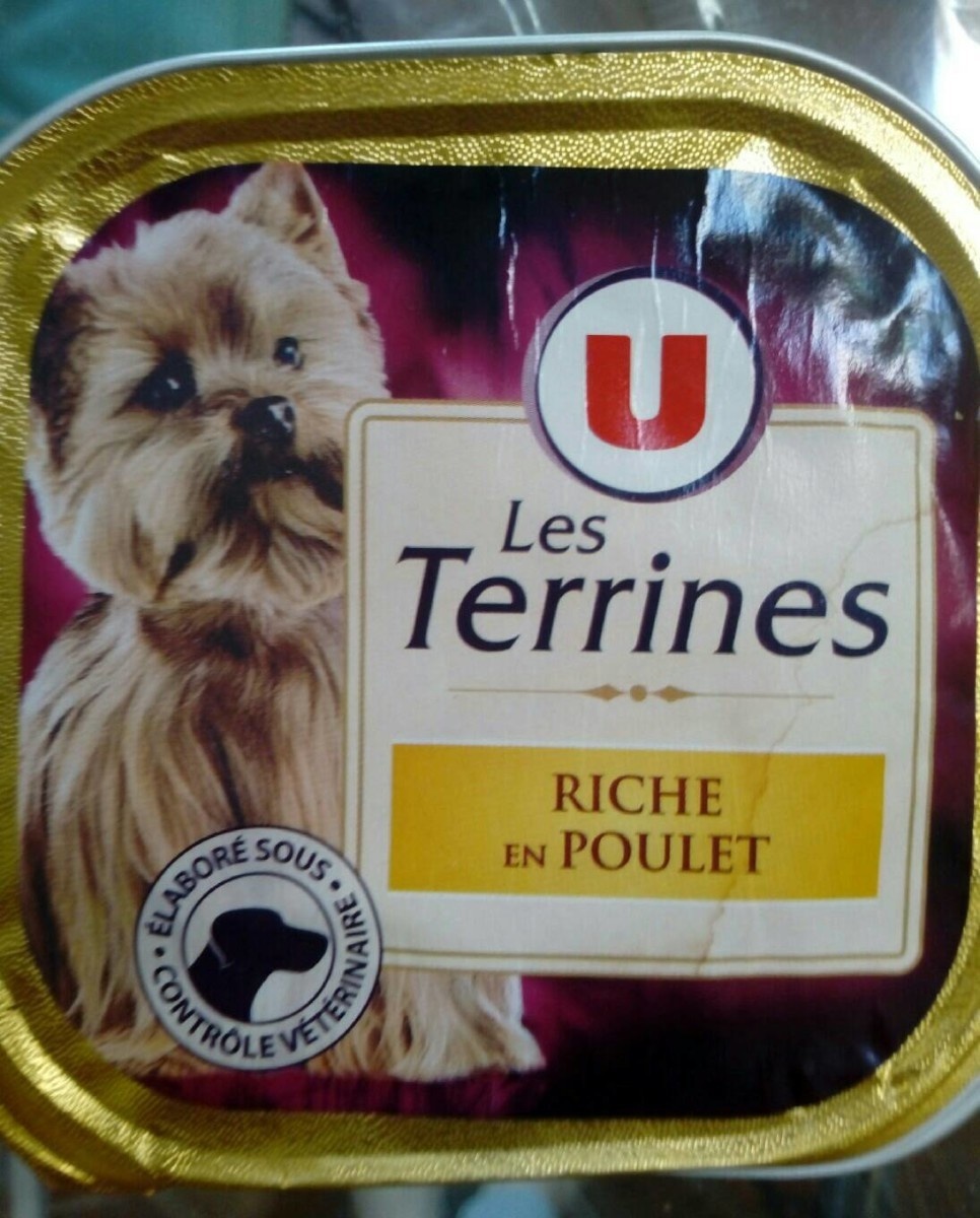La savoureuse terrine riche en poulet pour chien U 300G
