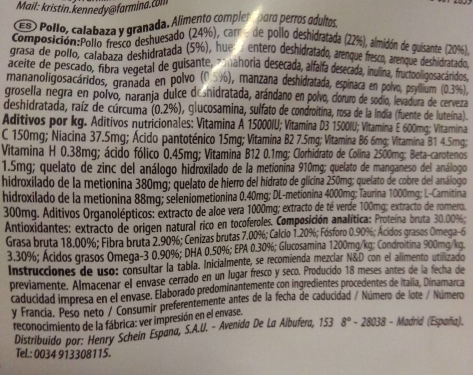 N&D Pumpkin Chicken & Pomegranate Adult Medium & Maxi