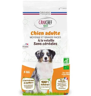 Bio Croquettes Chien Grande Race Volaille