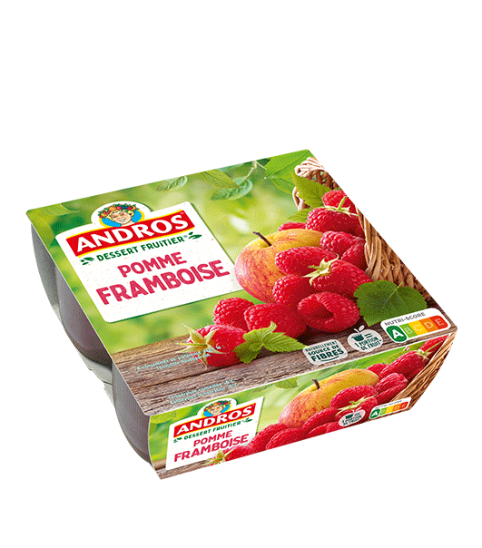 Dessert Fruité Pomme Framboise