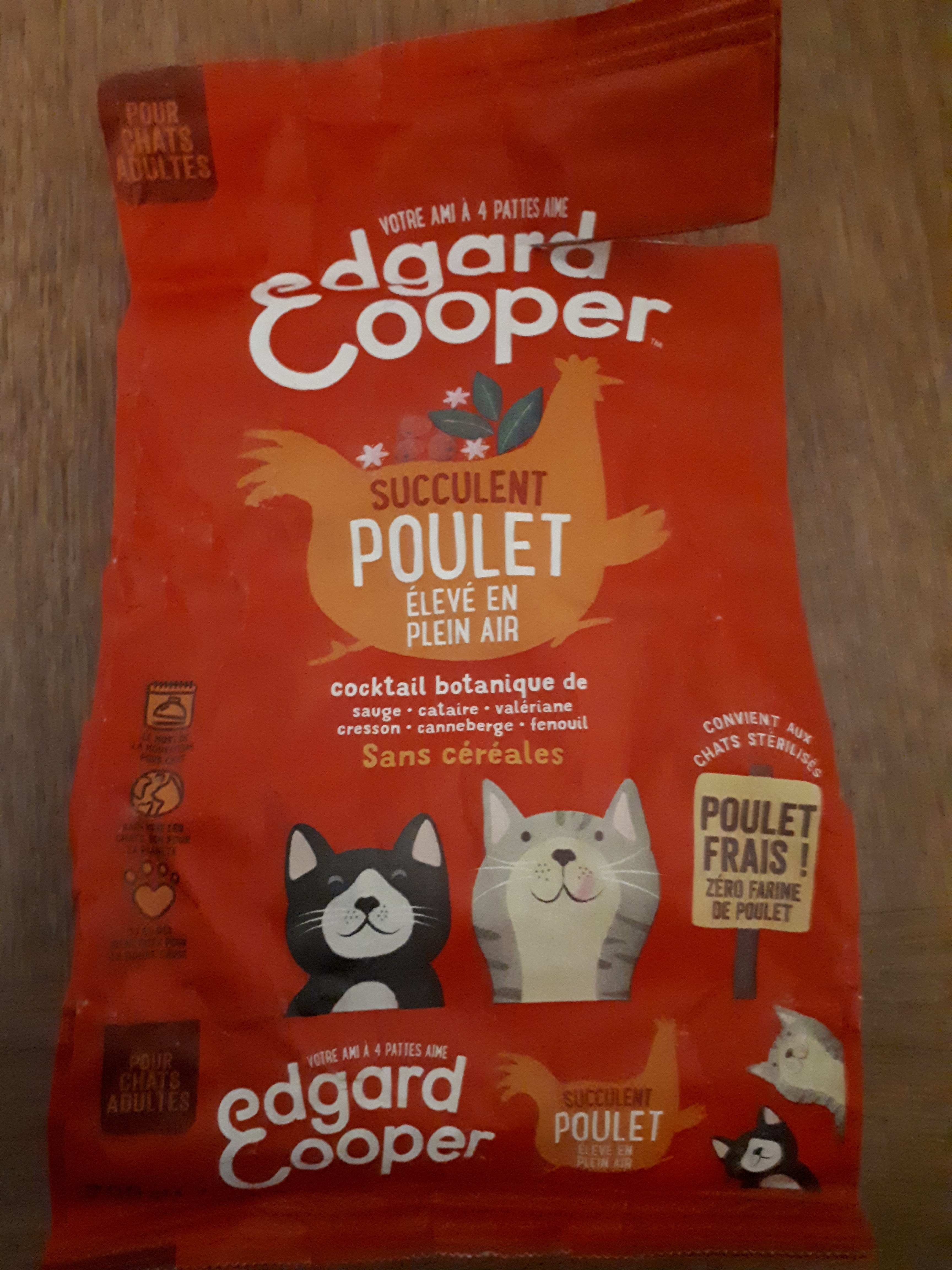 Edgard & Cooper Chat Adulte Poulet