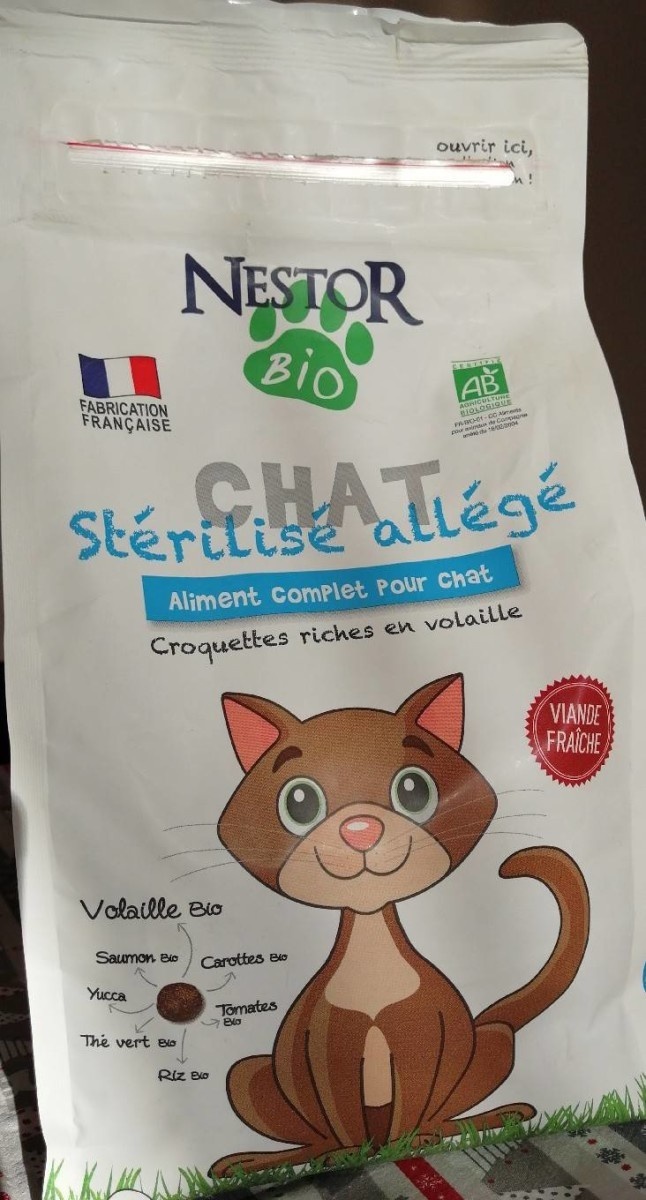 Croquettes Bio Allégées Volaille Chat Stérilisé