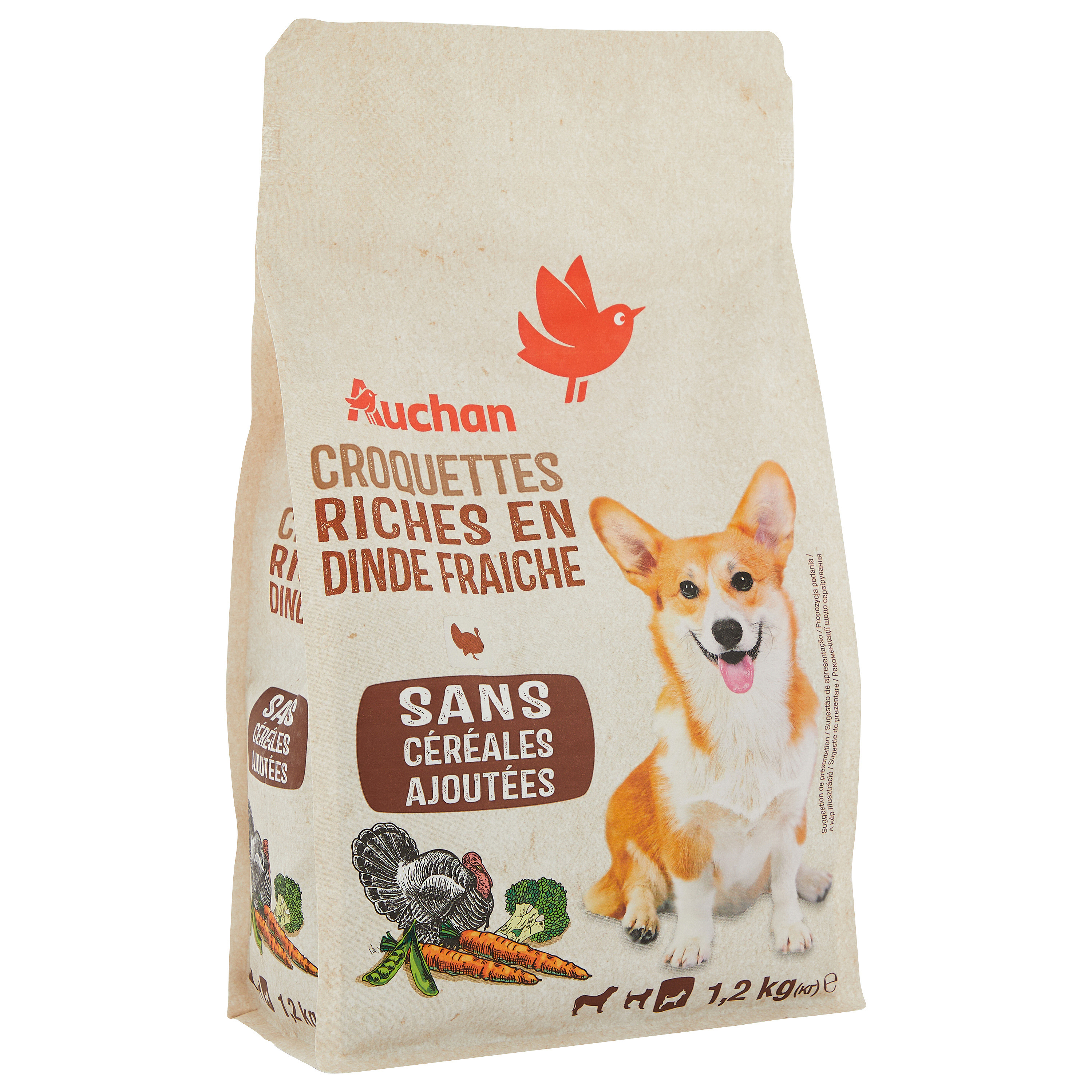 Croquettes Riches en Dinde Fraîche pour Petit Chien