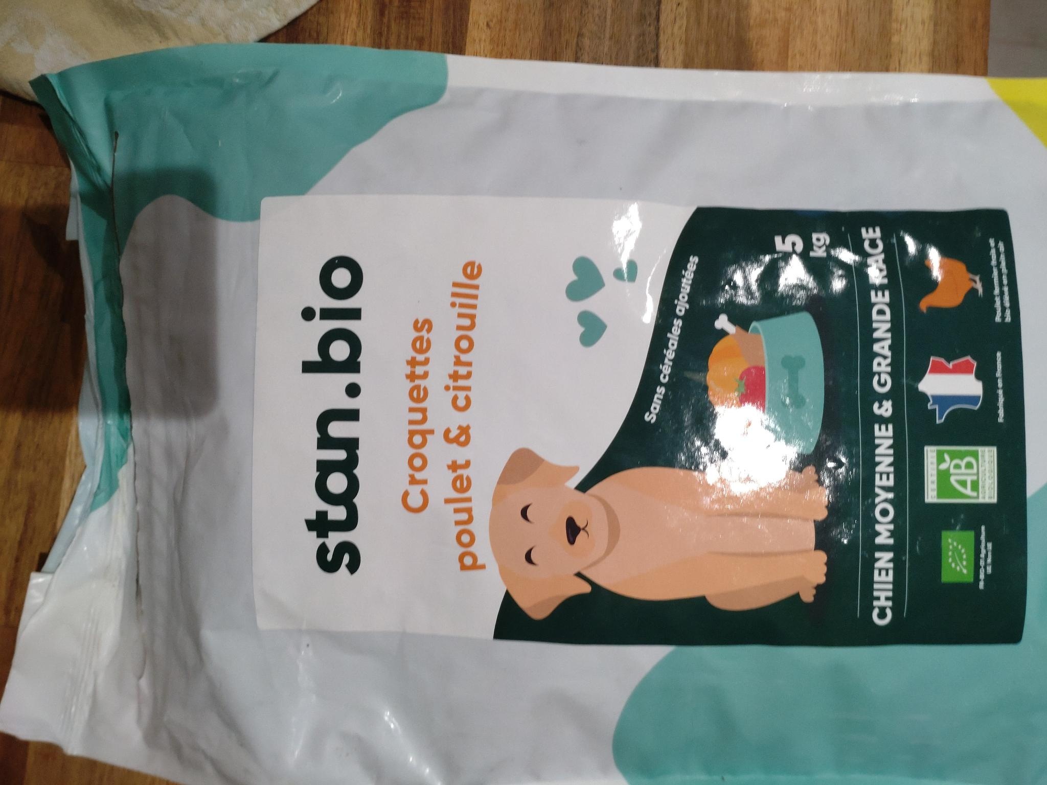 Stan.bio Croquettes Poulet & Citrouille - Chien Moyenne & Grande race