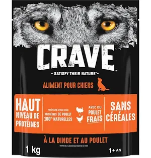 Crave Adulte Dinde Poulet Sans Céréales Chat