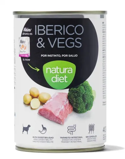 Natura Diet Natural Wet Food of Iberian and Vegetables for Dogs