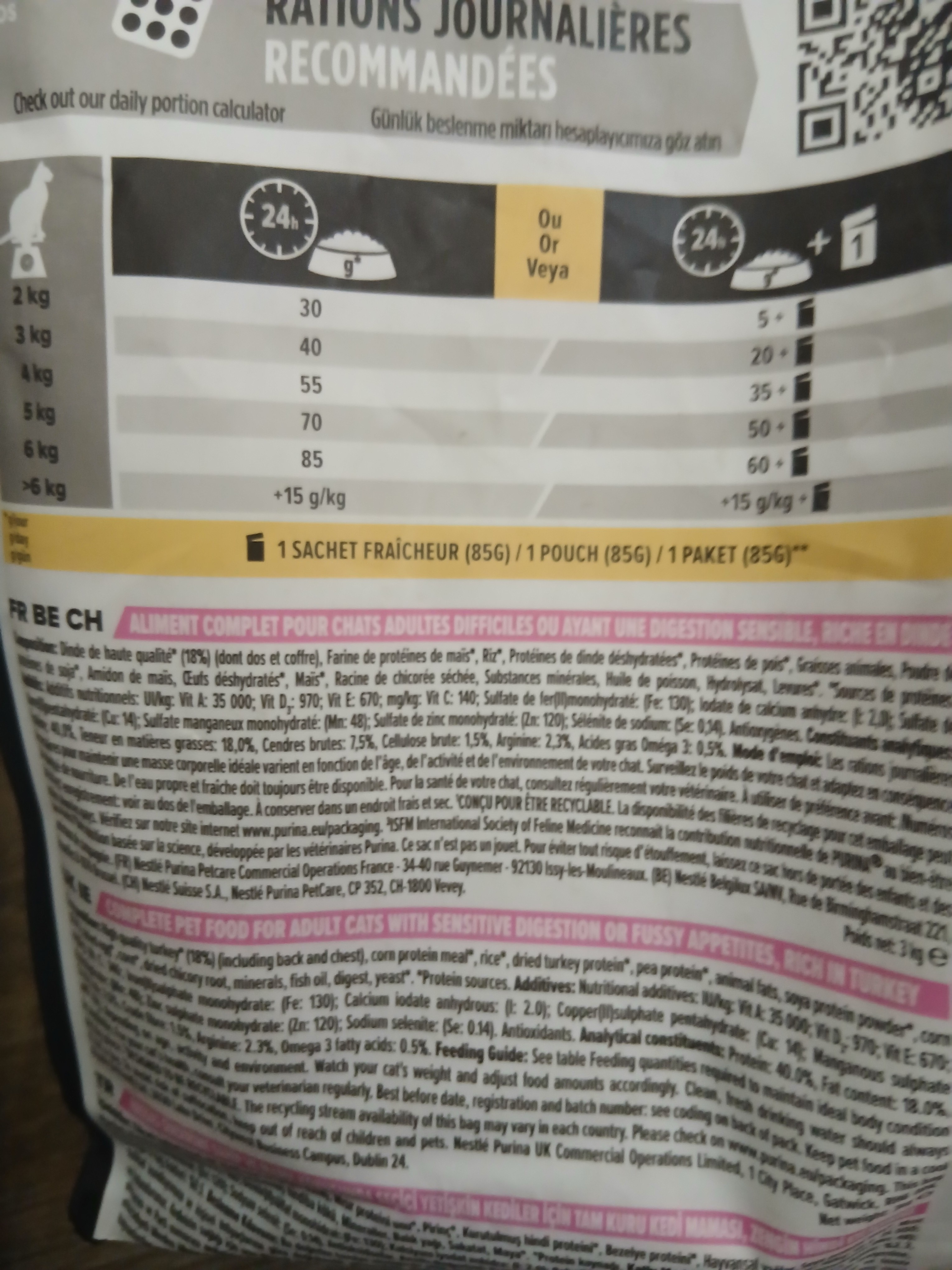 PRO PLAN® DELICATE DIGESTION Adult Cat Riche en Dinde