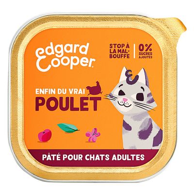 Edgard & Cooper Adult Pâté sans céréales 85 g pour chat (Poulet)