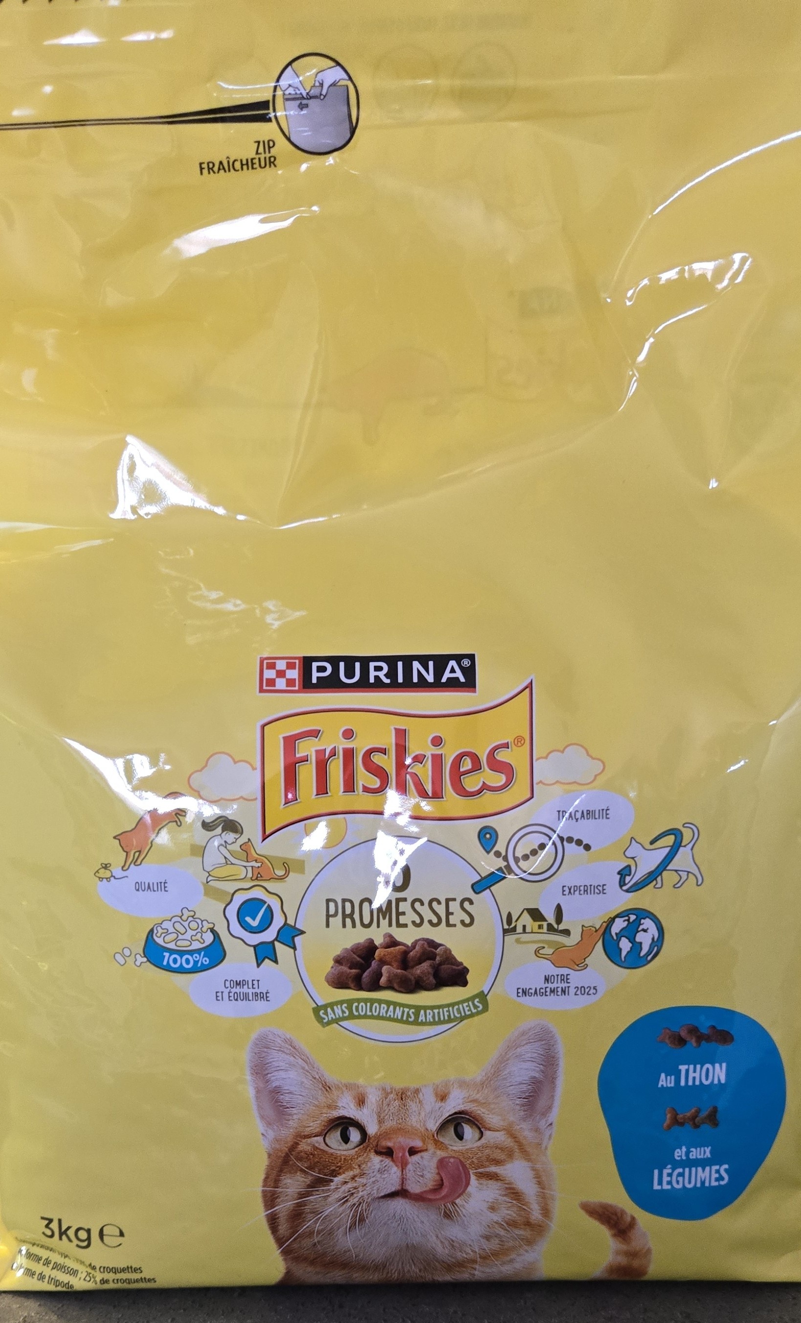 Friskies Croquettes Chat Adulte Saumon et Légumes