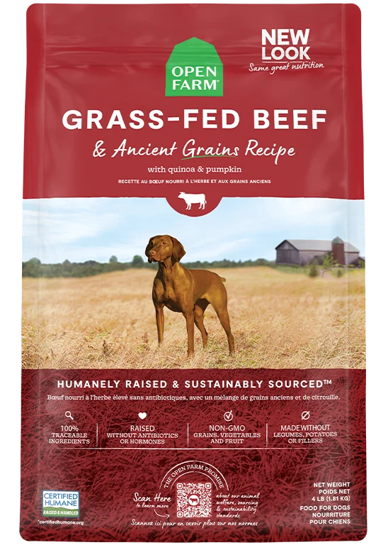 Grass-Fed Beef & Ancient Grains Dry Dog Food