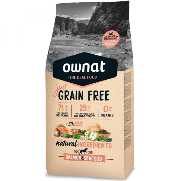 OWNAT Just Grain Free Salmon & Seafood (Chien)
