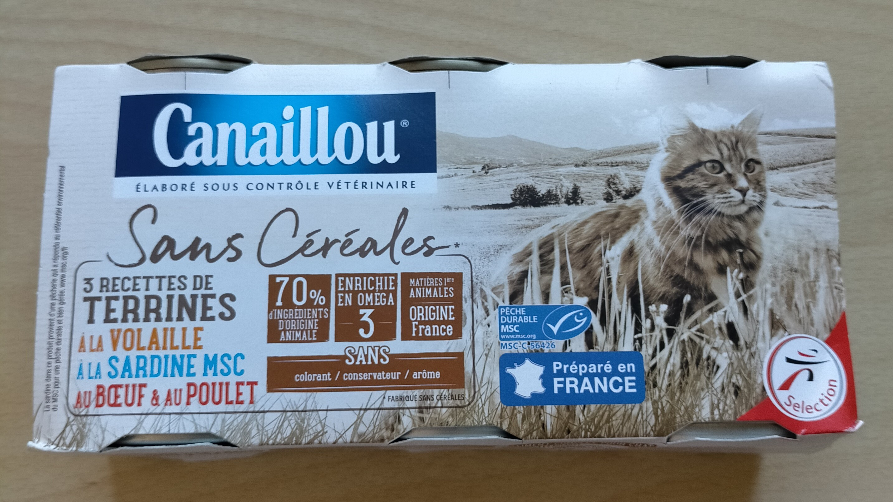 Terrines Sans Céréales Chat (Volaille, Truite, Bœuf)