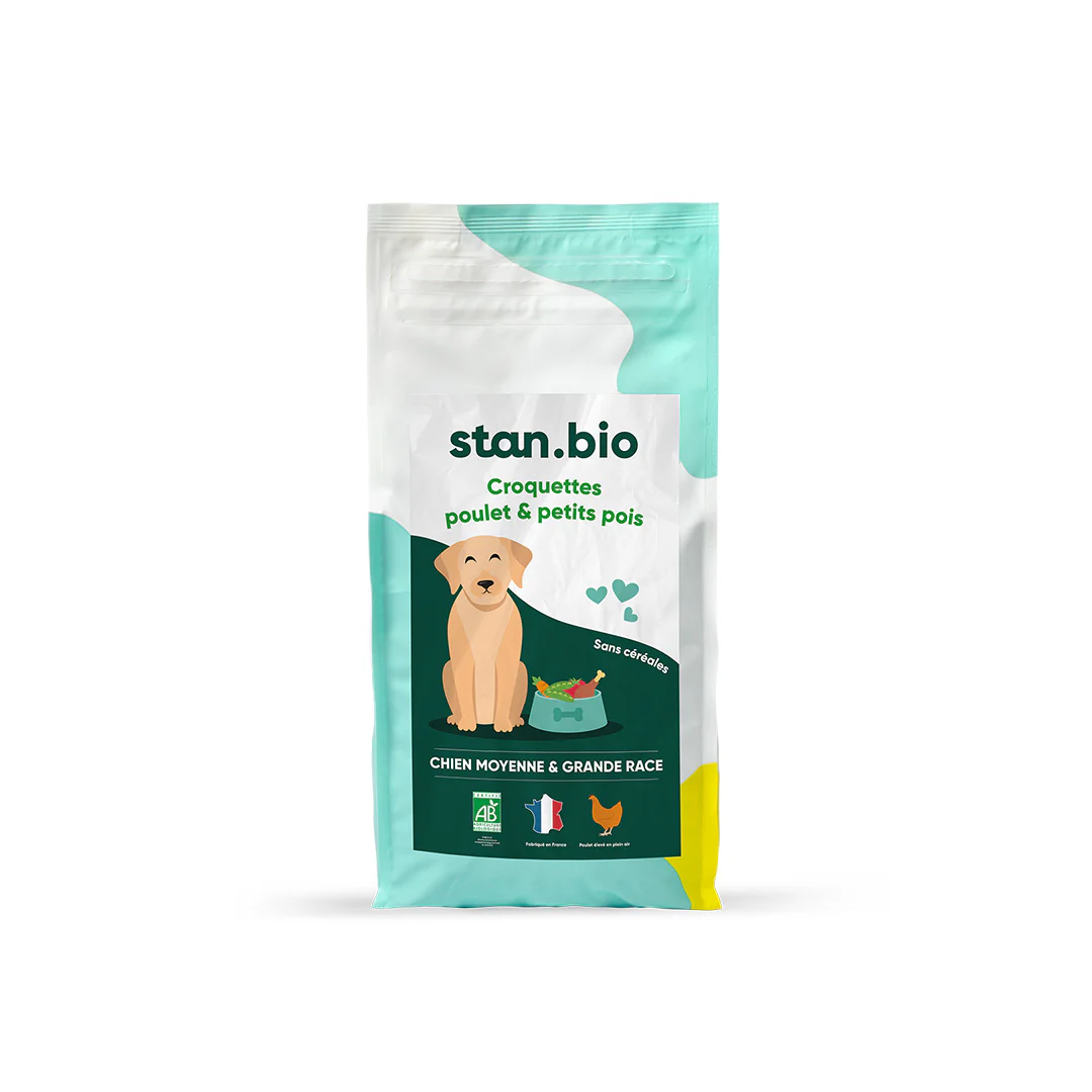 Stan.bio Croquettes Chien Adulte Poulet & Petit Pois