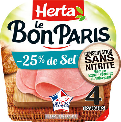 Le Bon Paris sel réduit sans nitrite