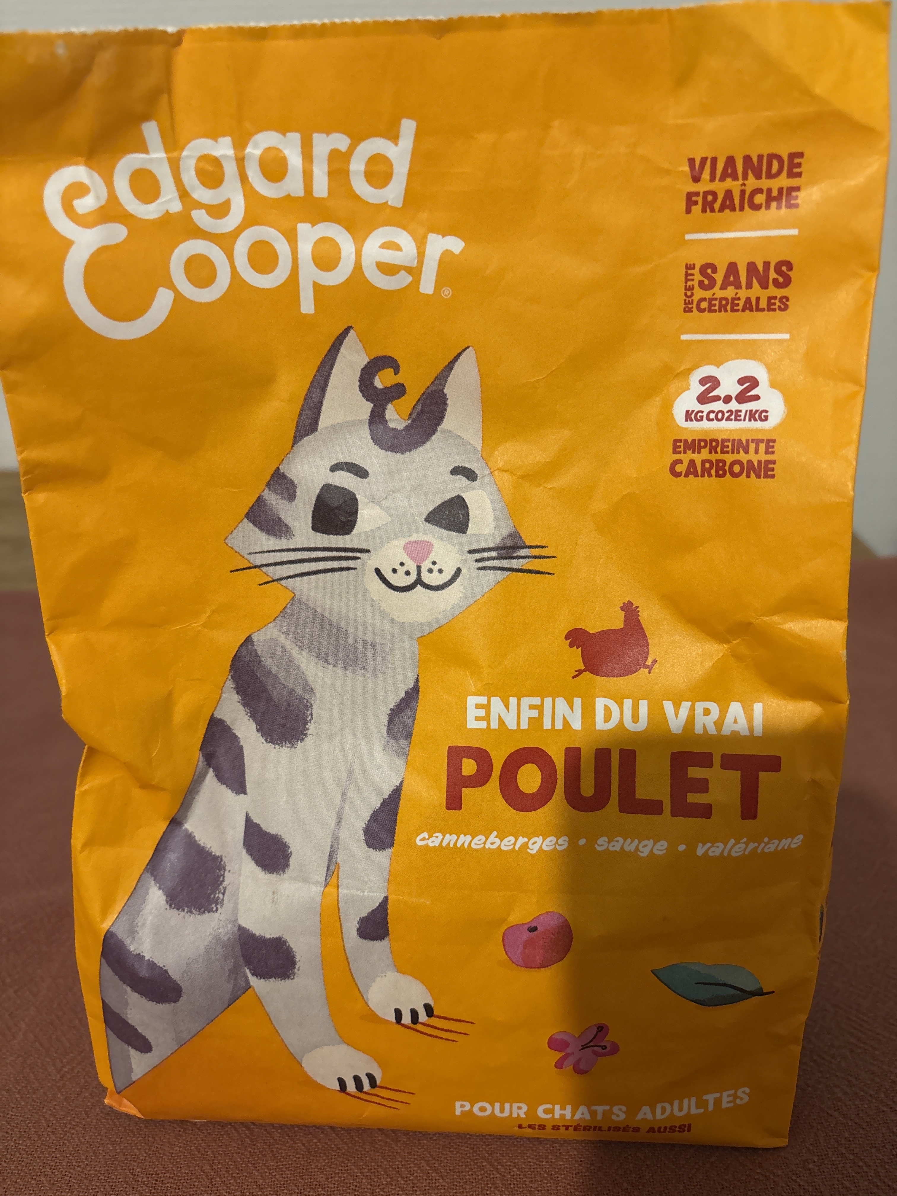 Croquettes Pour Chat Adulte Sans Céréales Poulet Edgard Cooper EDGAR & COOPER