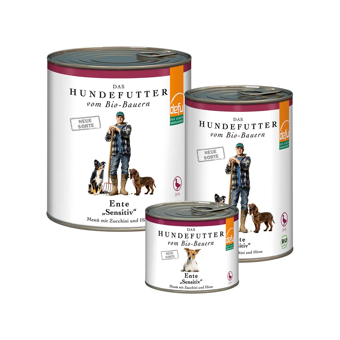 defu Bio Hundefutter Ente "Sensitiv" Hunde-Menü