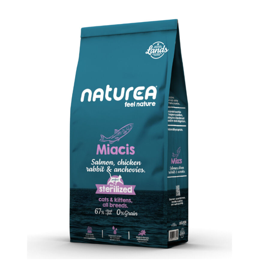 Naturea Lands Miacis Salmón con Pollo, Conejo y Anchoas