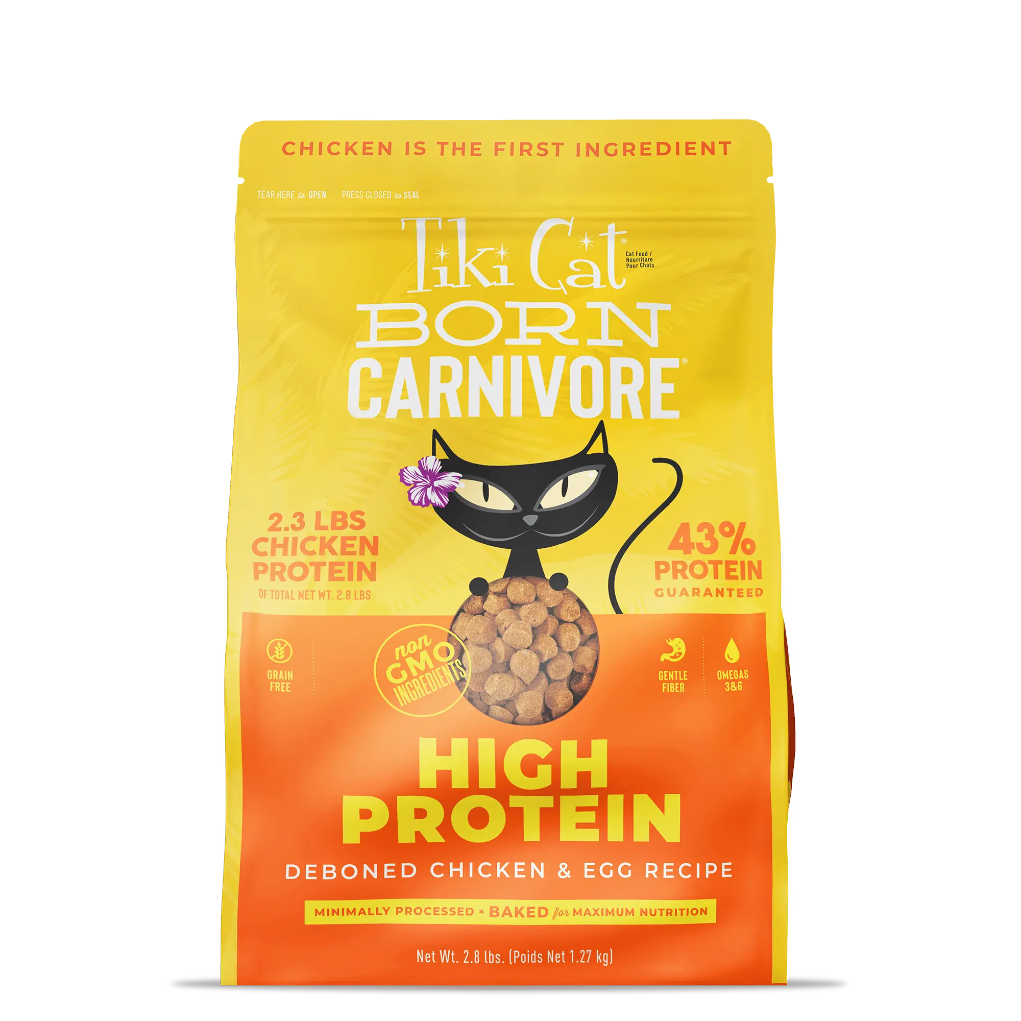 Tiki Cat Born Carnivore High Protein Deboned Chicken & Egg Recipe