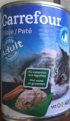 Pâtée au canard et aux légumes