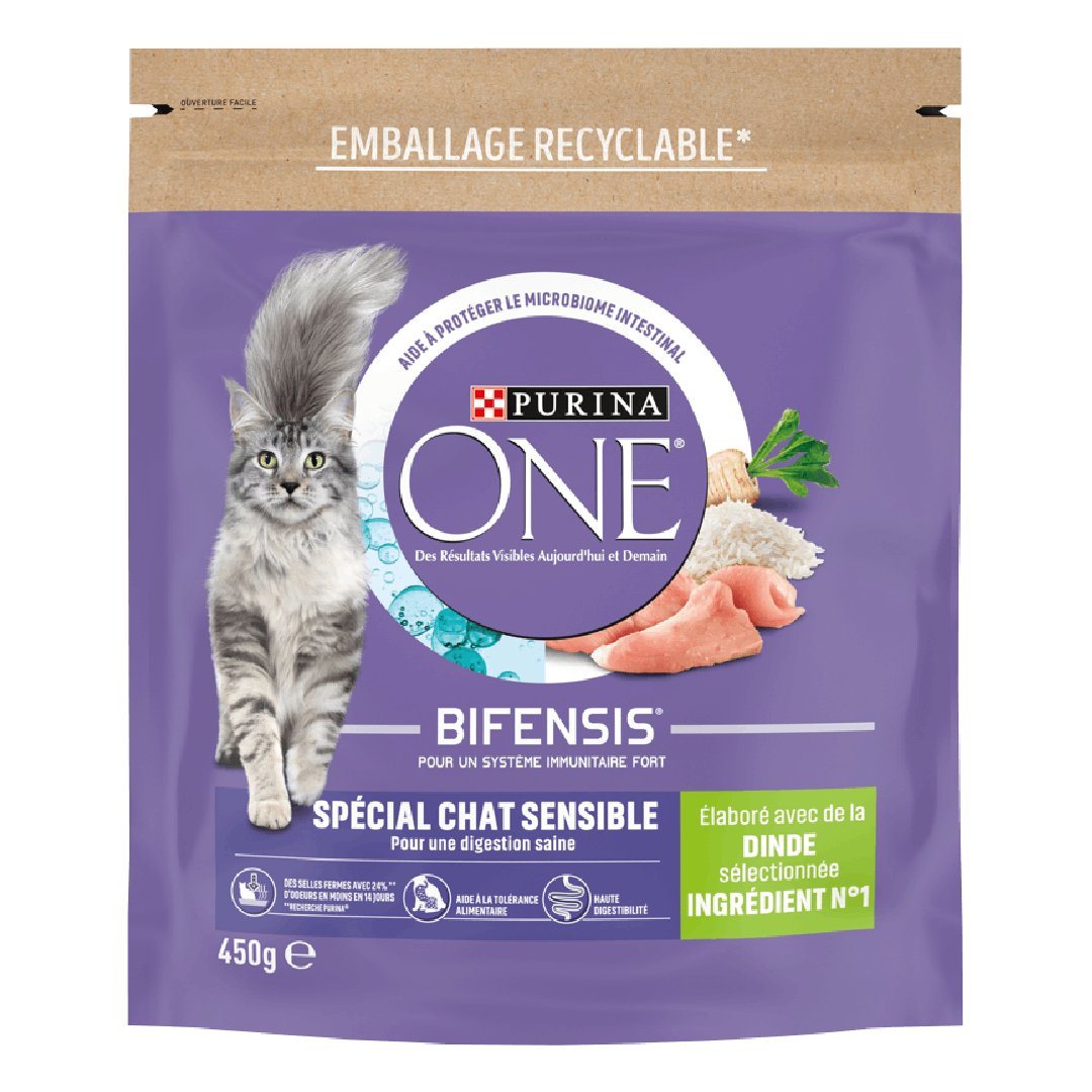 PURINA ONE Bifensis Spécial Chat Sensible - Dinde
