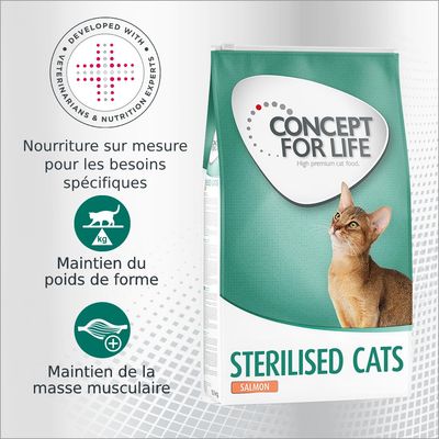 Concept for Life Sterilised Cats saumon pour chat
