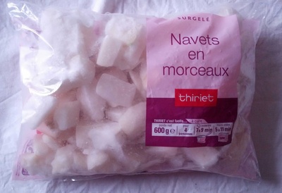 Navets en morceaux surgelés
