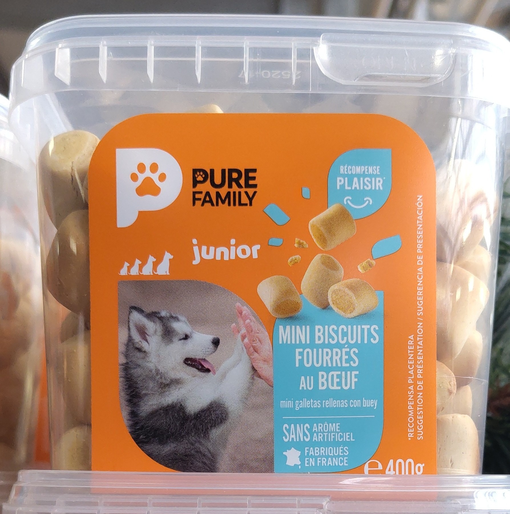 Pure Family Mini biscuits fourrés au boeuf