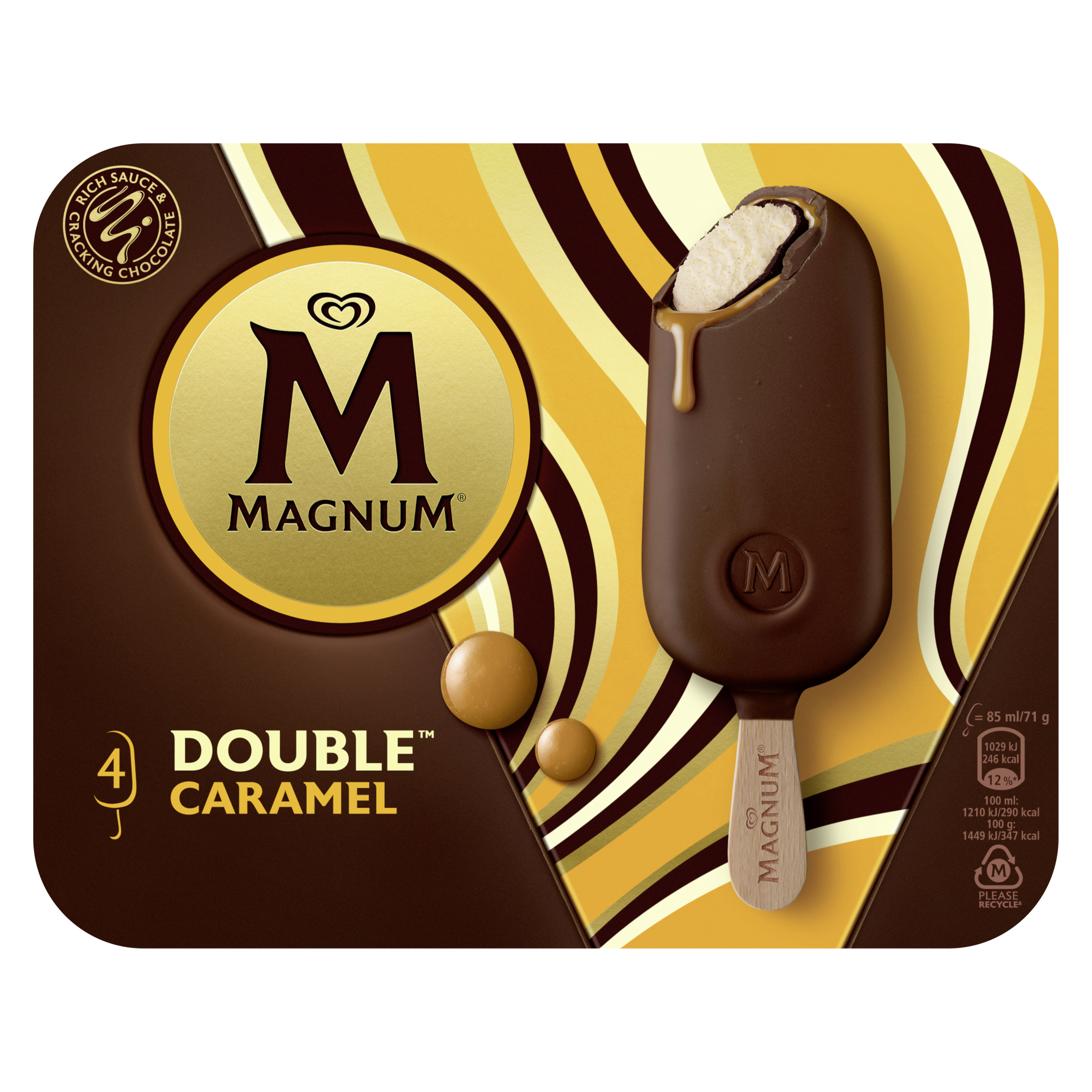 Magnum Deluxe Caramel 4x85ml