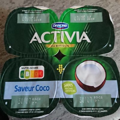 Activia bifidus saveur noix de coco sans arome artificiel 125 gx 4