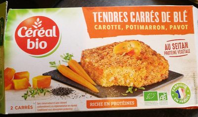 Les carrés de blé - Carotte, potimarron, pavot